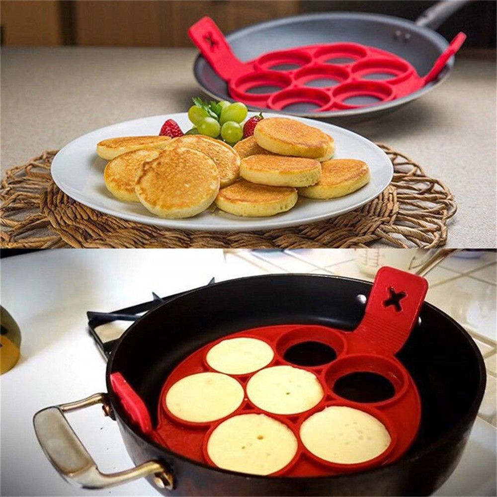 Egg Pancake Ring Nonstick Pancake Maker Mold Silicone