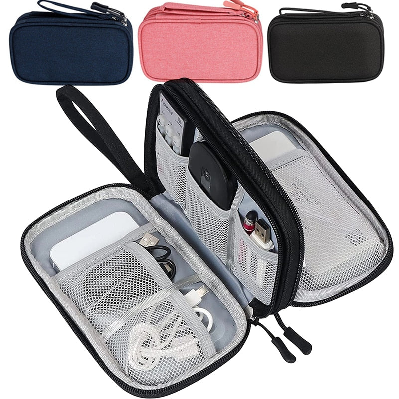 Travel Organizer Bag Cable Storage Organizers Pouch Carry Case