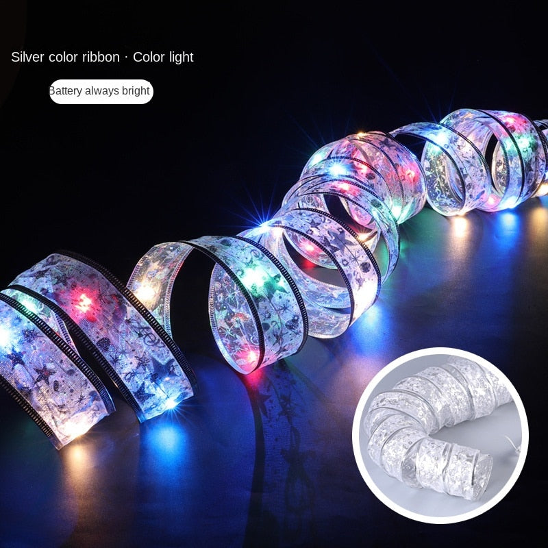 Christmas Decoration LED Ribbon Fairy Lights Christmas Tree Ornaments