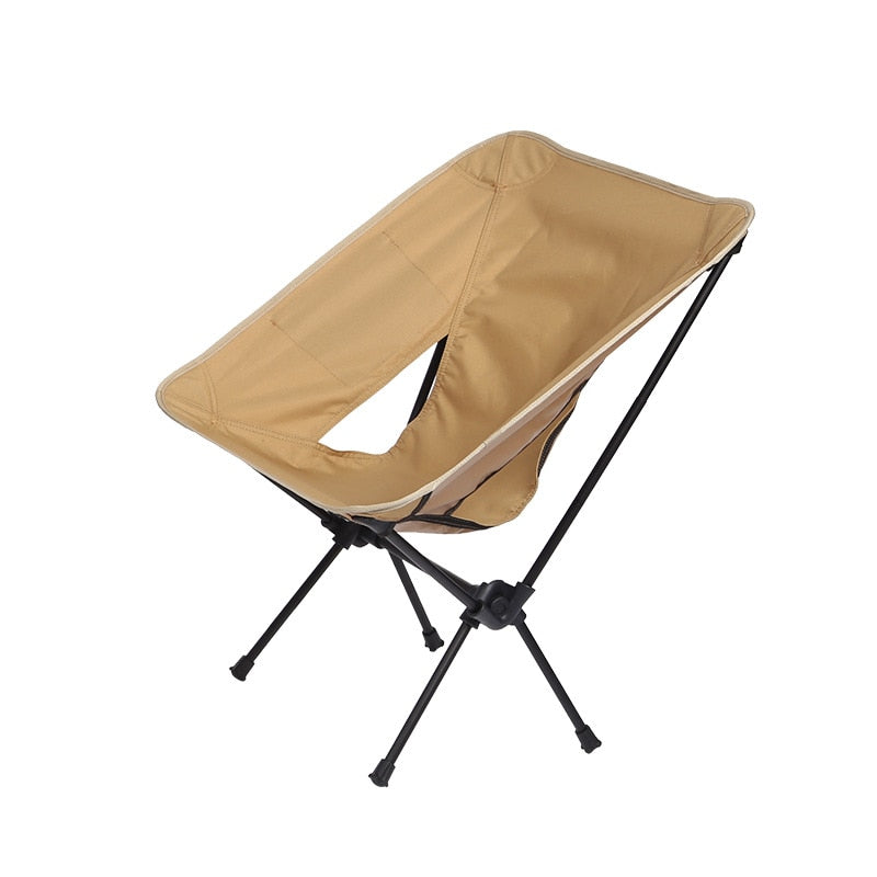 Ultralight Folding Moon Chairs Outdoor Camping Chair Removable Washable Fishing Picnic BBQ Chairs With Carry Bag Outdoor Stool