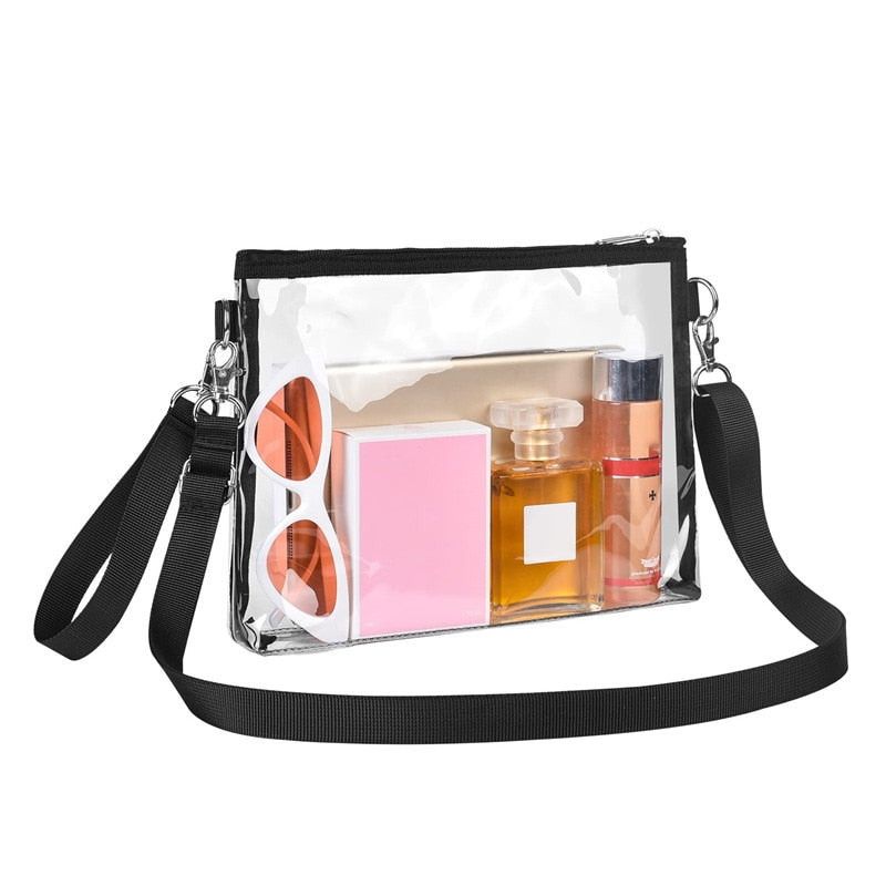 Transparent PVC Waterproof Large Cosmetic Bag Women Handbag Beauty Case Travel Organizer Beach