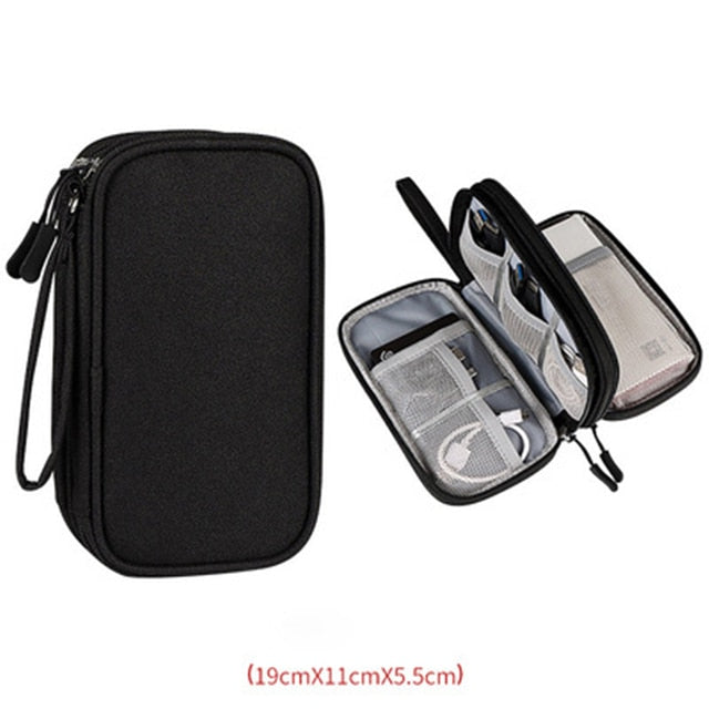 Travel Organizer Bag Cable Storage Organizers Pouch Carry Case